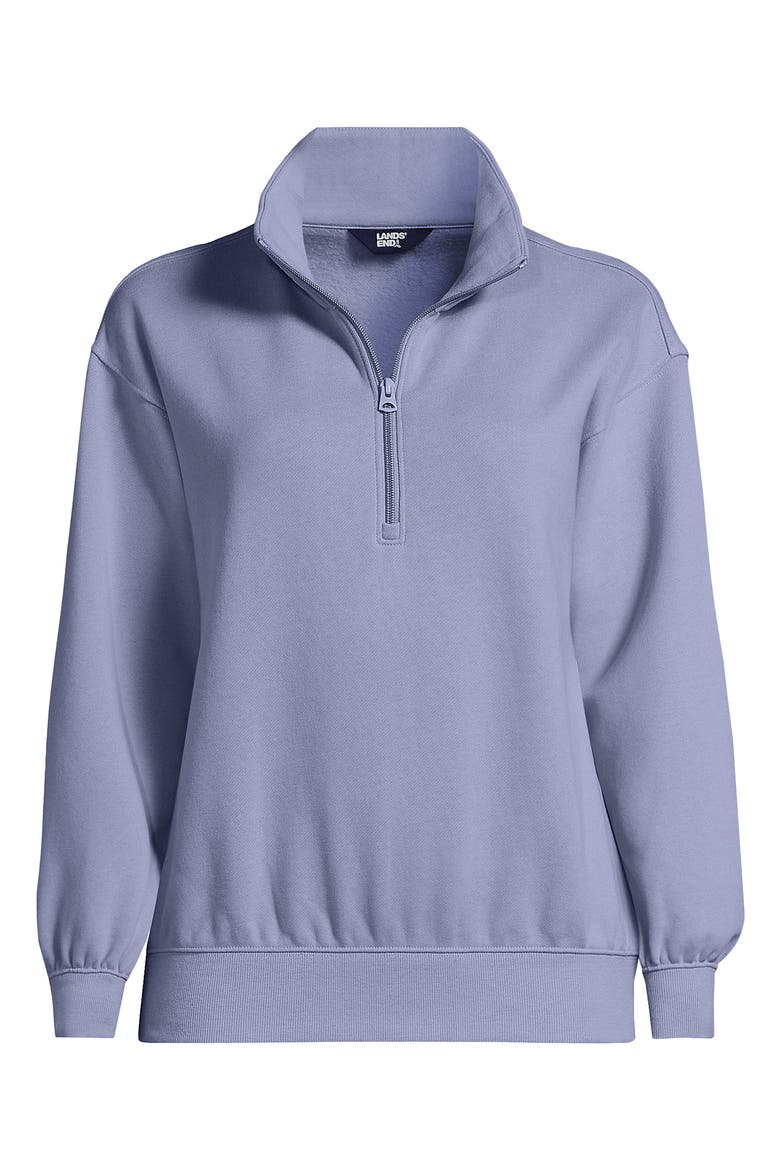 Serious Sweats Relaxed Quarter Zip Pullover Sweatshirt, Alternate, color, Frosted Periwinkle
