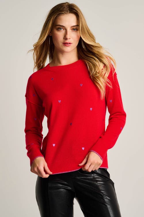 Lisa Todd Call It Love Cashmere Heart Sweater In Black