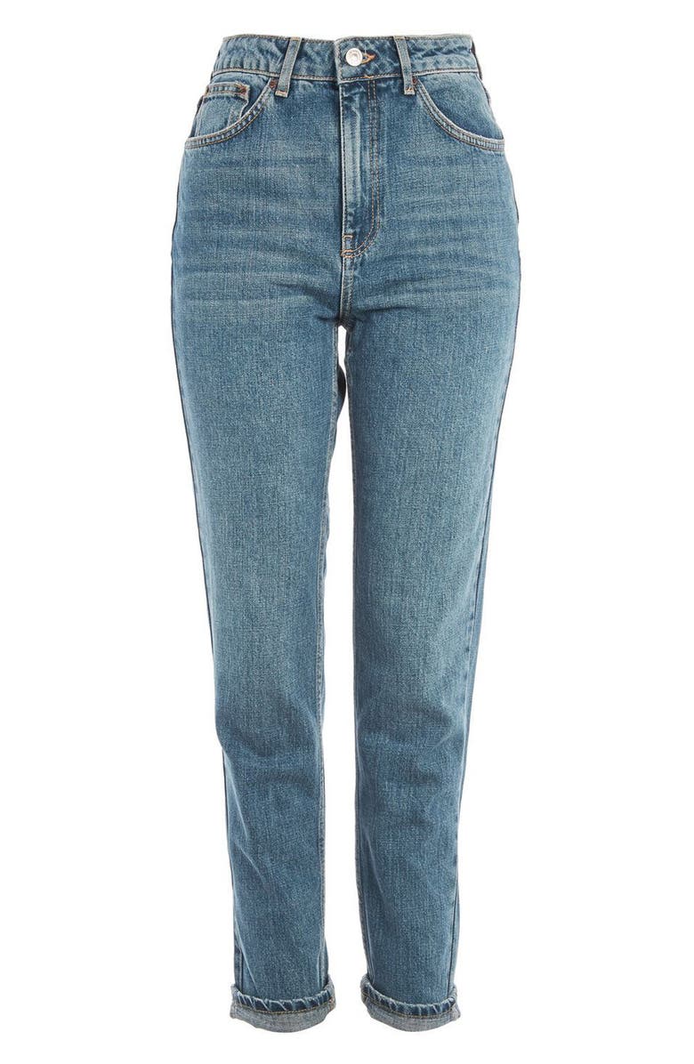 Topshop Mom Jeans, Alternate, color,
