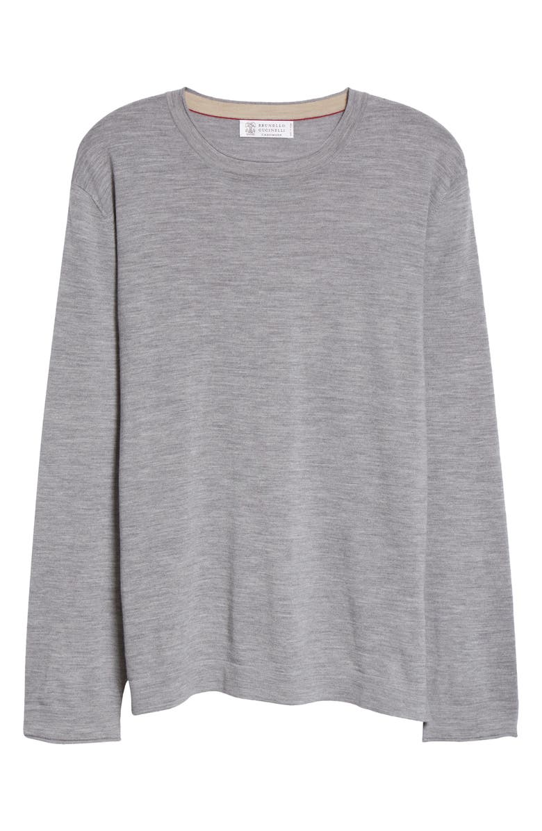 Brunello Cucinelli Fine Gauge Wool & Cashmere Sweater, Alternate, color, 