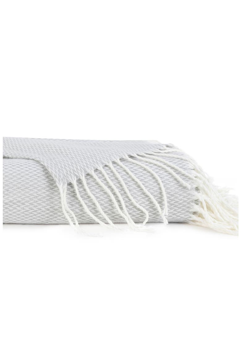 Herringbone Throw Blanket, Main, color, LIGHT GRAY