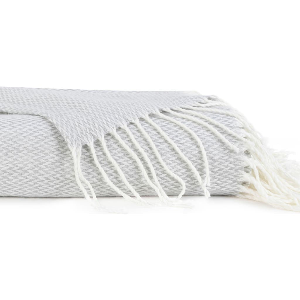 Ienjoy Home Herringbone Throw Blanket In Light Gray