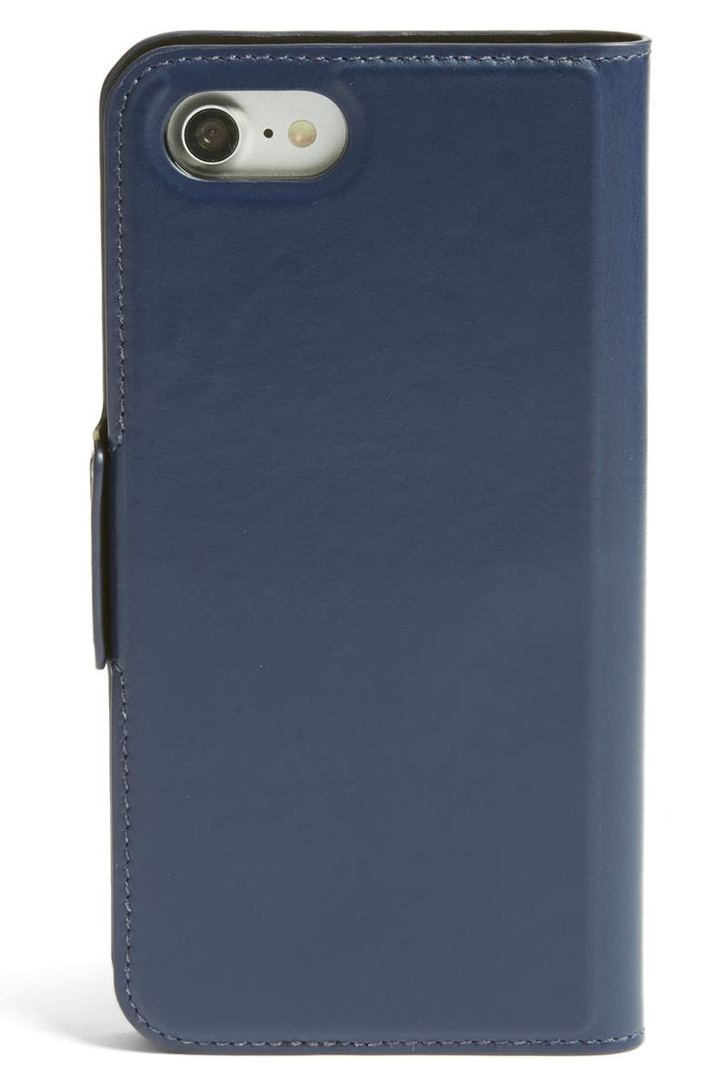 Kate Spade New York camel appliqué iPhone 7 folio case, Alternate, color, 