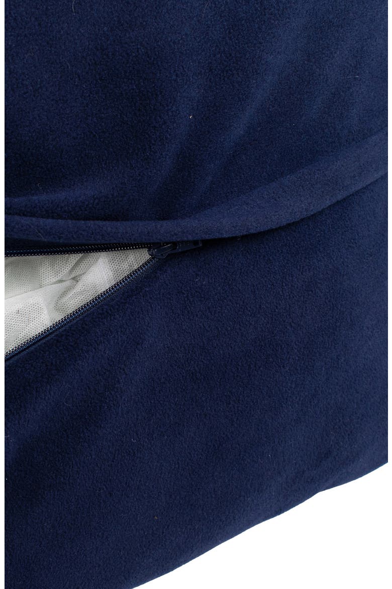Fleece Kuddler Dog Bed, Alternate, color, CABIN STRIPE SHALE