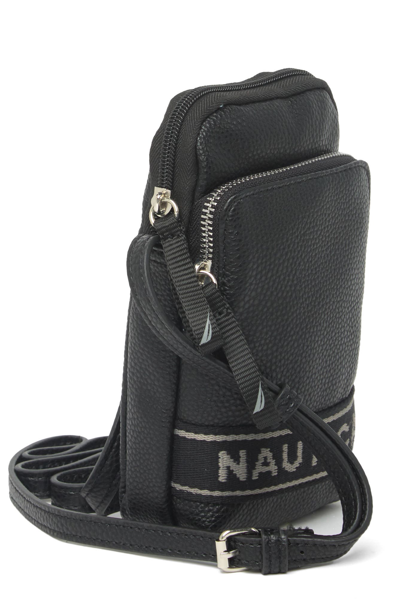 Stowaway Phone Crossbody Bag, Alternate, color, BLACK