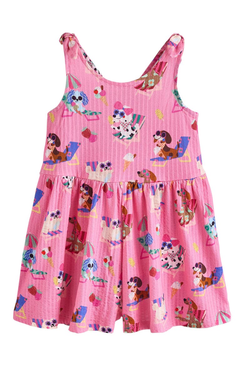 Kids' Tie Strap Romper, Main, color, PINK