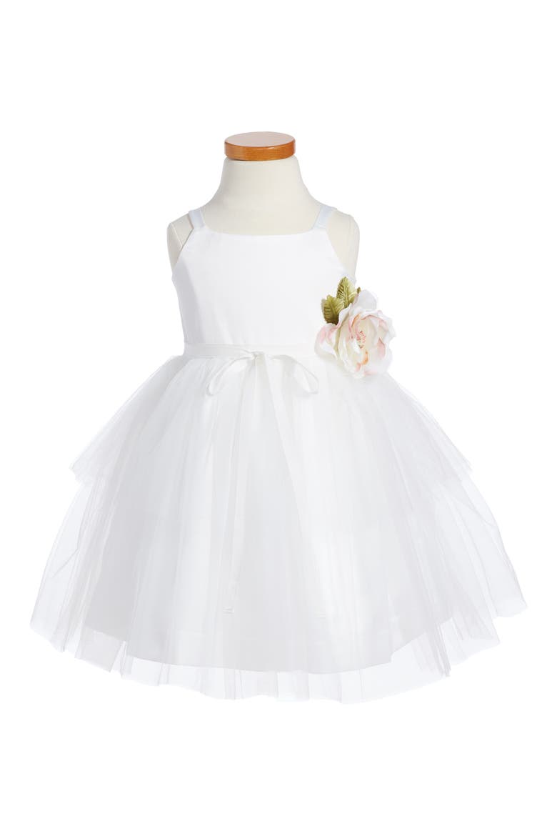 Tulle Ballerina Dress, Main, color, IVORY