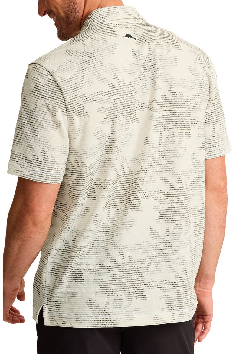 Costa Wave Palm Rays Camp Shirt, Alternate, color, COCONUT