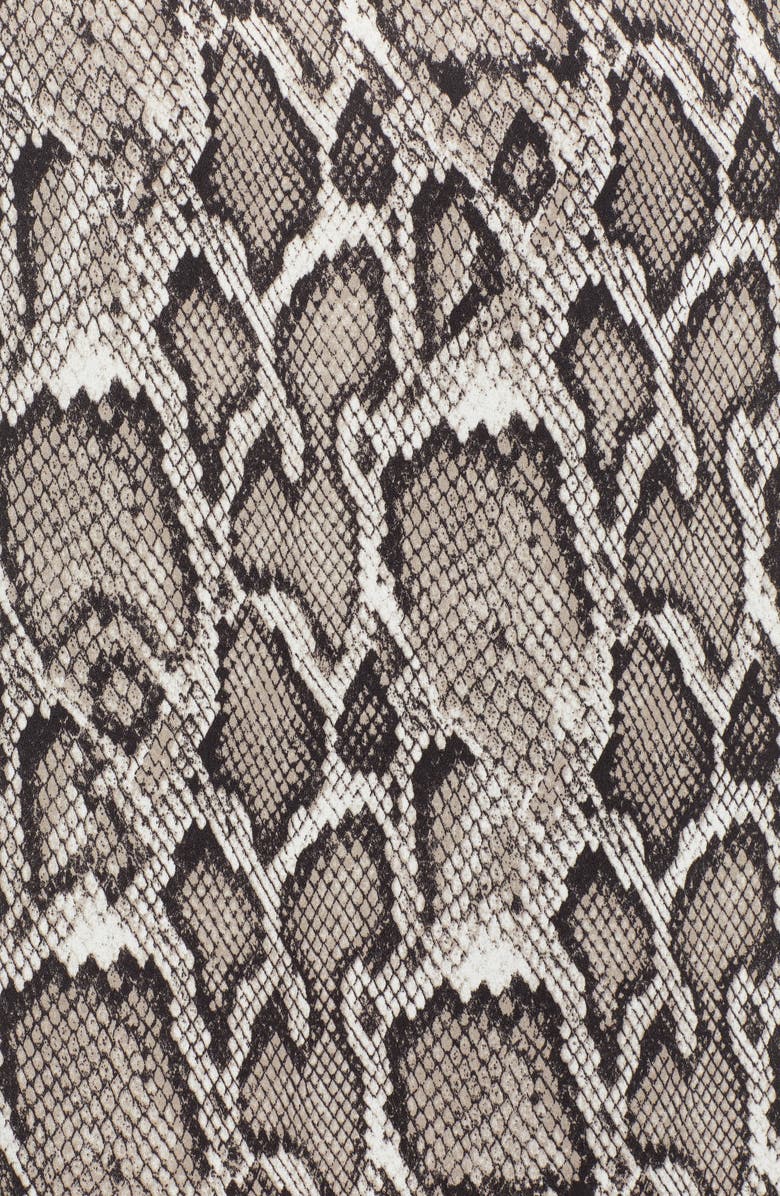 AFRM Savvy Snakeskin Print Wrap Skirt, Alternate, color, 