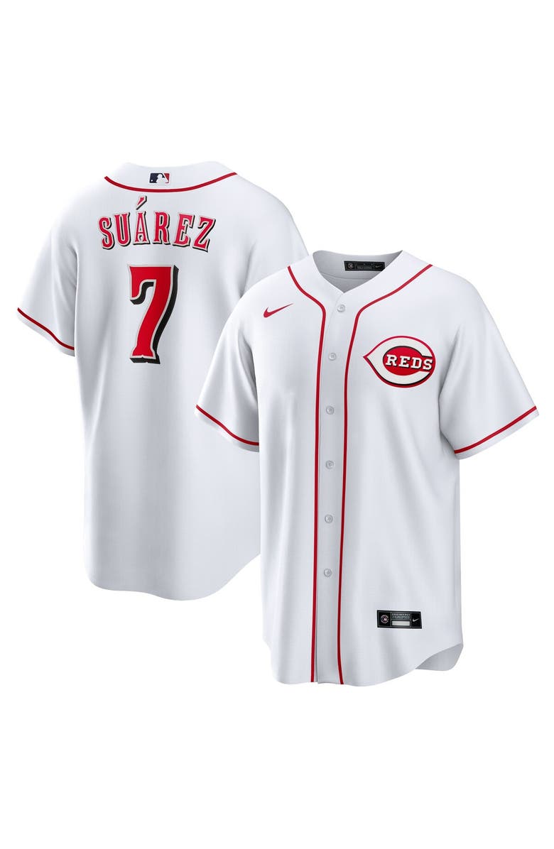 Nike Men's Nike Eugenio Suarez White Cincinnati Reds Home Replica Player Name Jersey, Alternate, color, 