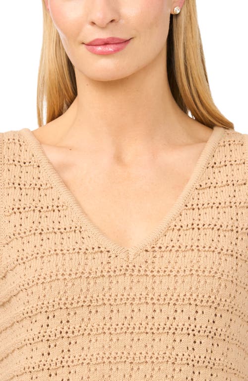 Halogenr Halogen(r) Openwork Sleeveless Sweater In Brown