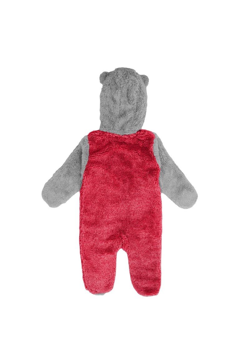 Newborn & Infant Red Washington Capitals Game Nap Teddy Fleece Bunting Full-Zip Sleeper, Alternate, color, Red