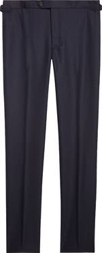 Thom Sweeney Flat Front Wool Hopsack Pants