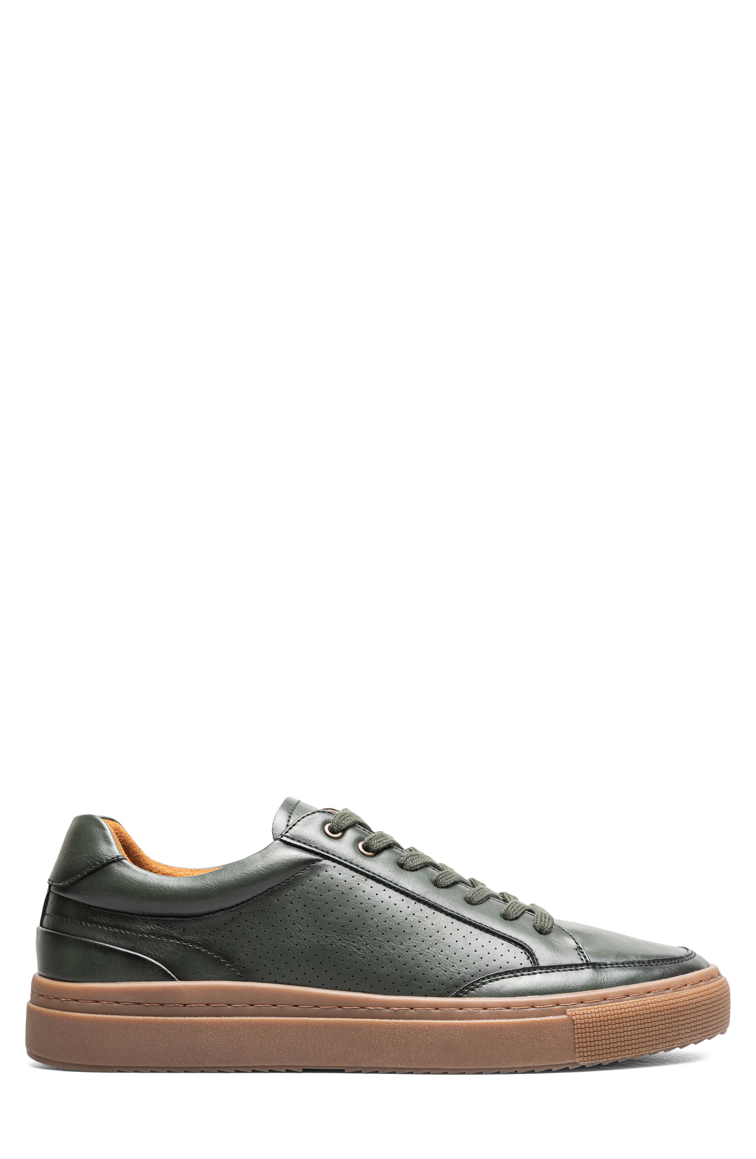 Dorian Faux Leather Sneaker, Alternate, color, GREEN