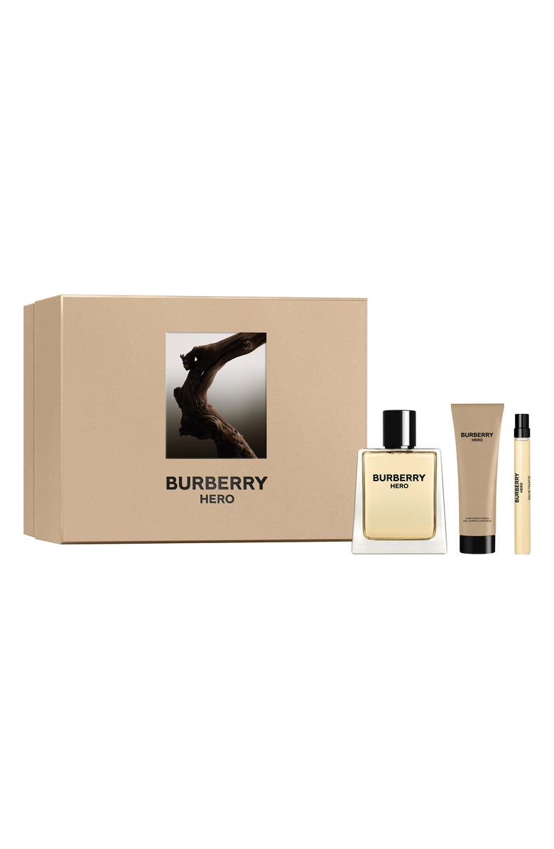 Burberry Hero Eau de Toilette for Men Gift Set $140 Value, Main, color, 