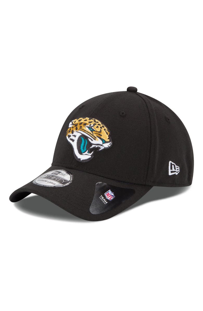 New Era Jacksonville Jaguars New Era 39THIRTY Team Classic Flex Hat - Black, Main, color, Black