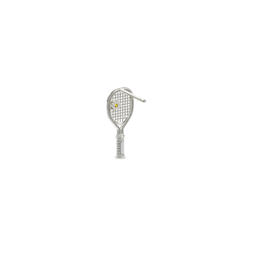 Pascal The Tennis Racket Stud Earring, Yellow Diamond