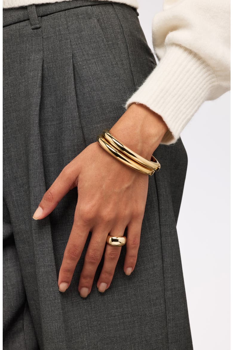 Tia Bangle, Alternate, color, GOLD