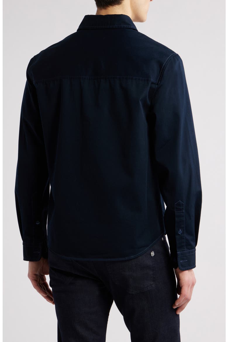 Owen Relaxed Fit Button-Up Overshirt, Alternate, color, DARK BLUE