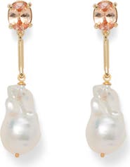 Lady Grey Baroque Pearl Drop Earrings