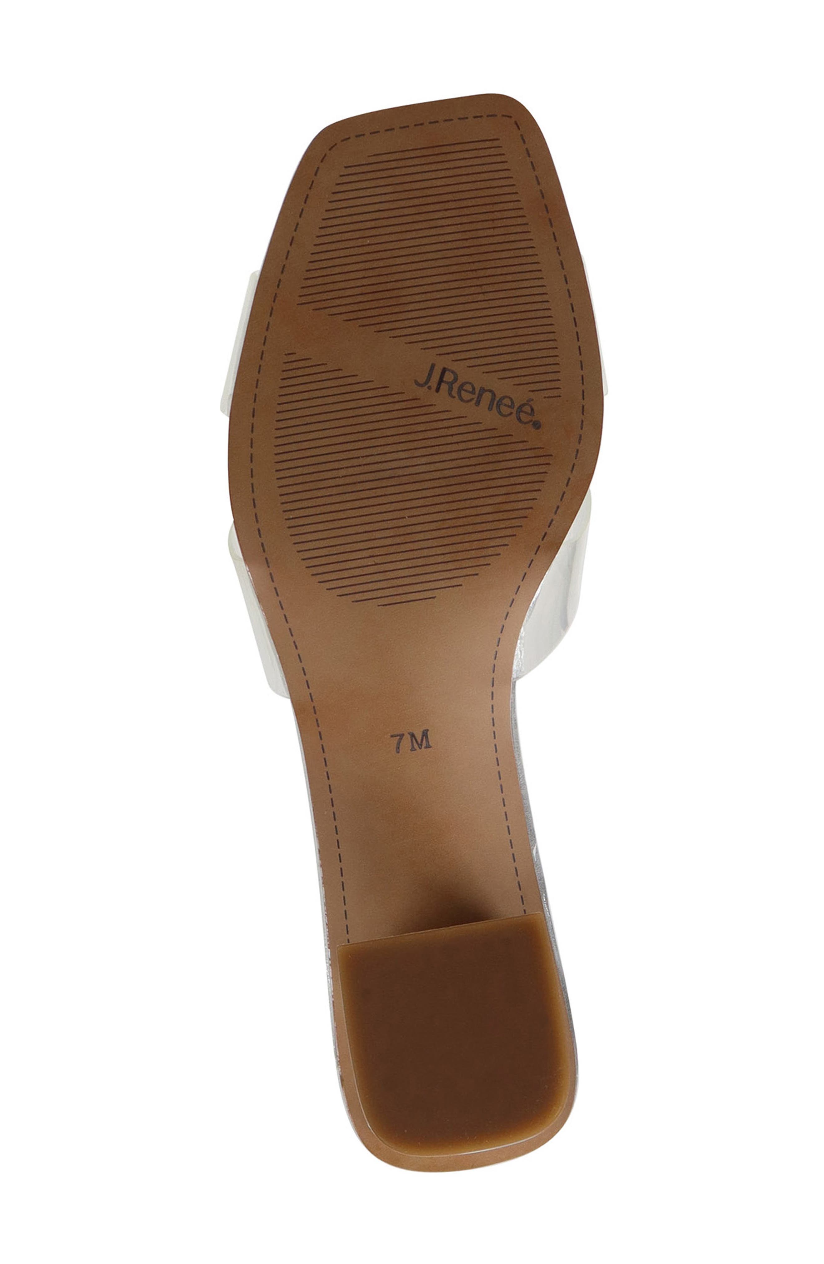 J. Reneé Rafaela Sandal, Alternate, color, Clear/ Silver