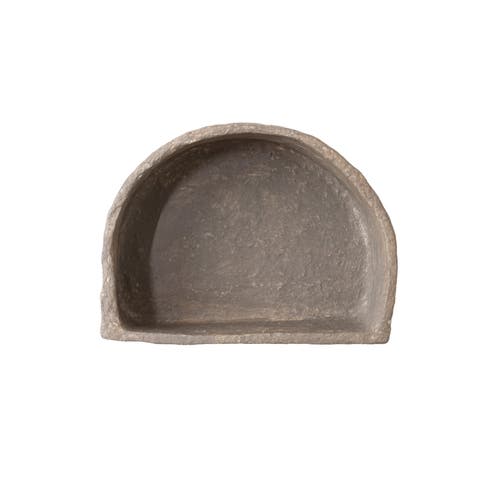 Paper Mache Half Moon Wall Shelf