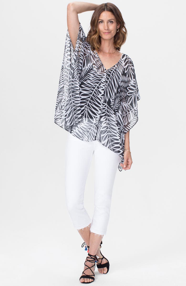 NYDJ Chiffon Caftan Top, Alternate, color,