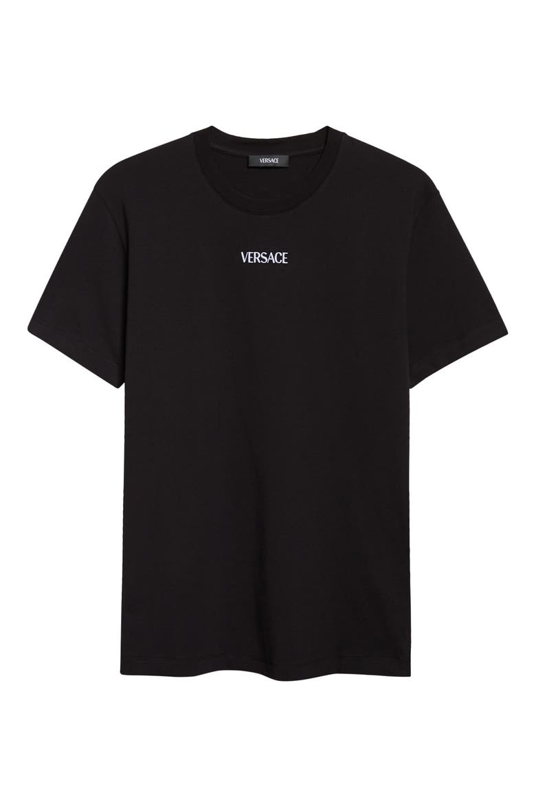 Logo Cotton Jersey T-Shirt, Alternate, color, BLACK