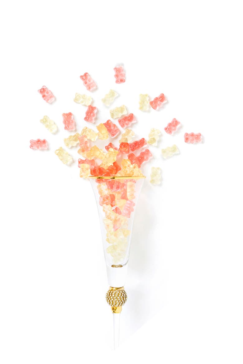 Champagne Bears Small Candy Cube, Alternate, color, NO COLOR