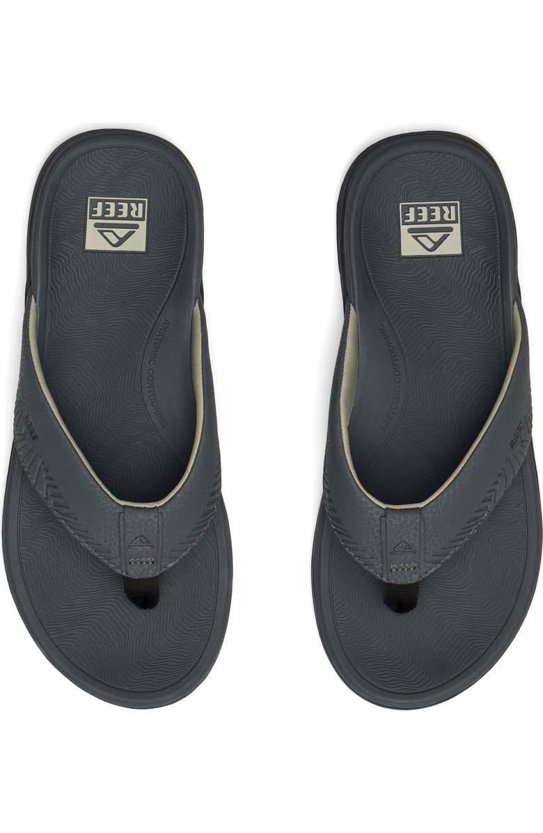 Reef Offshore Flip Flop, Alternate, color, Grey/ Black/ Tan
