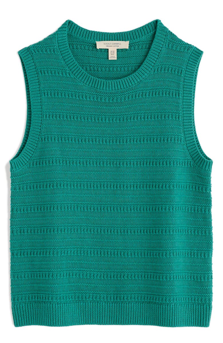 Seasalt Cornwall Tepel Organic Cotton Sweater Vest, Alternate, color, Knit Melange Tidal