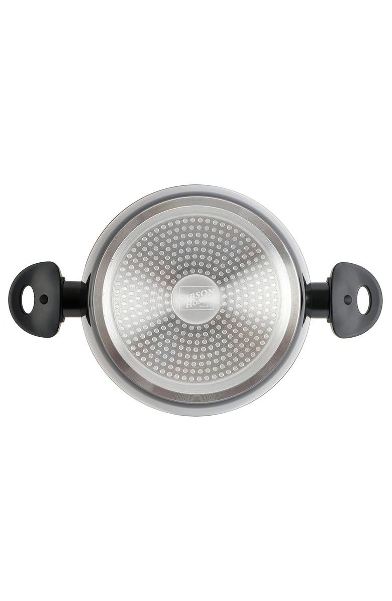 Gibson Home Plaza Cafe 7 Piece Forged Aluminum Cookware Set, Alternate, color, Black