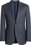 Emporio Armani G-Line Navy Textured Virgin Wool Sport Coat
