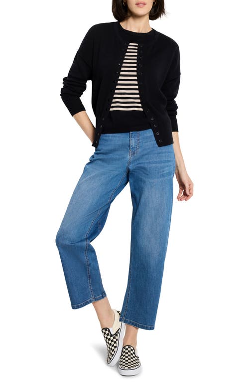 Nic + Zoe Nic+zoe Snap It Up Cardigan In Black