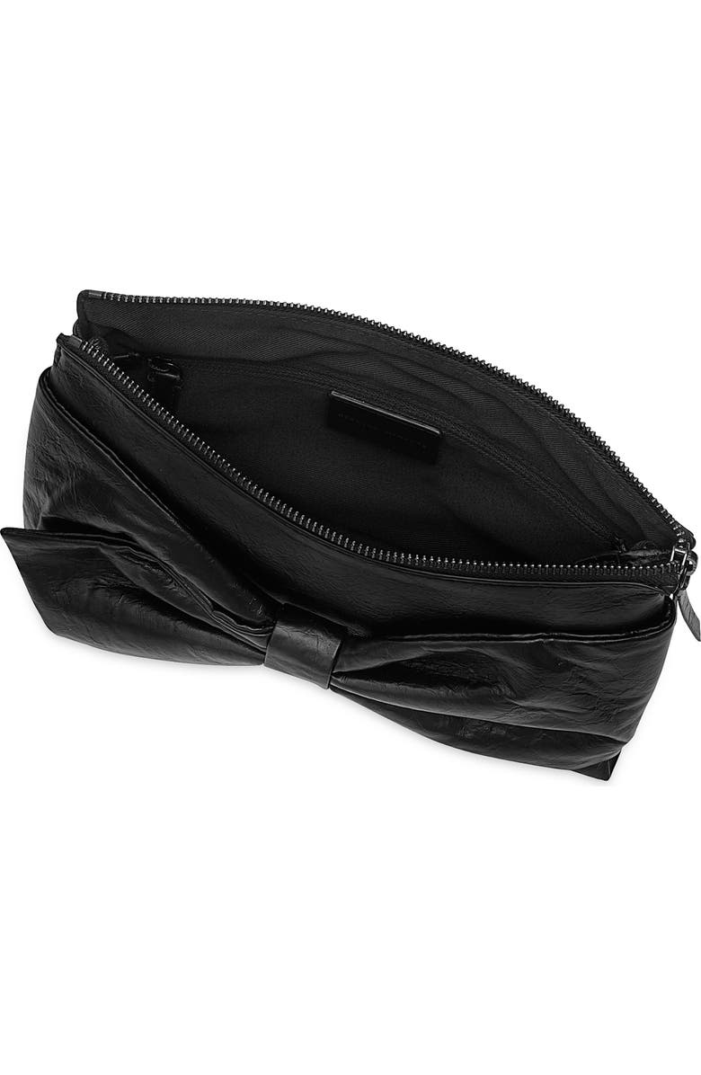 Rebecca Minkoff Bow Clutch, Alternate, color, Black