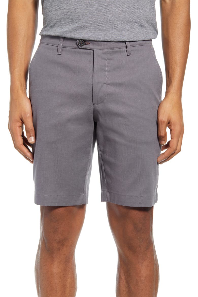 Cortrom Slim Fit Shorts, Main, color, LIGHT GREY