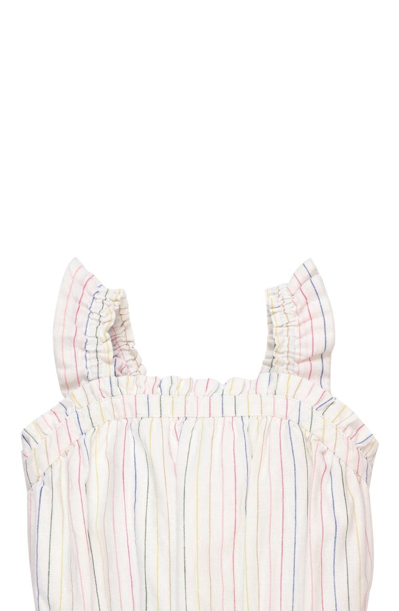 Hope & Henry Girls' Ruffle Pull On Romper, Toddler, Alternate, color, 