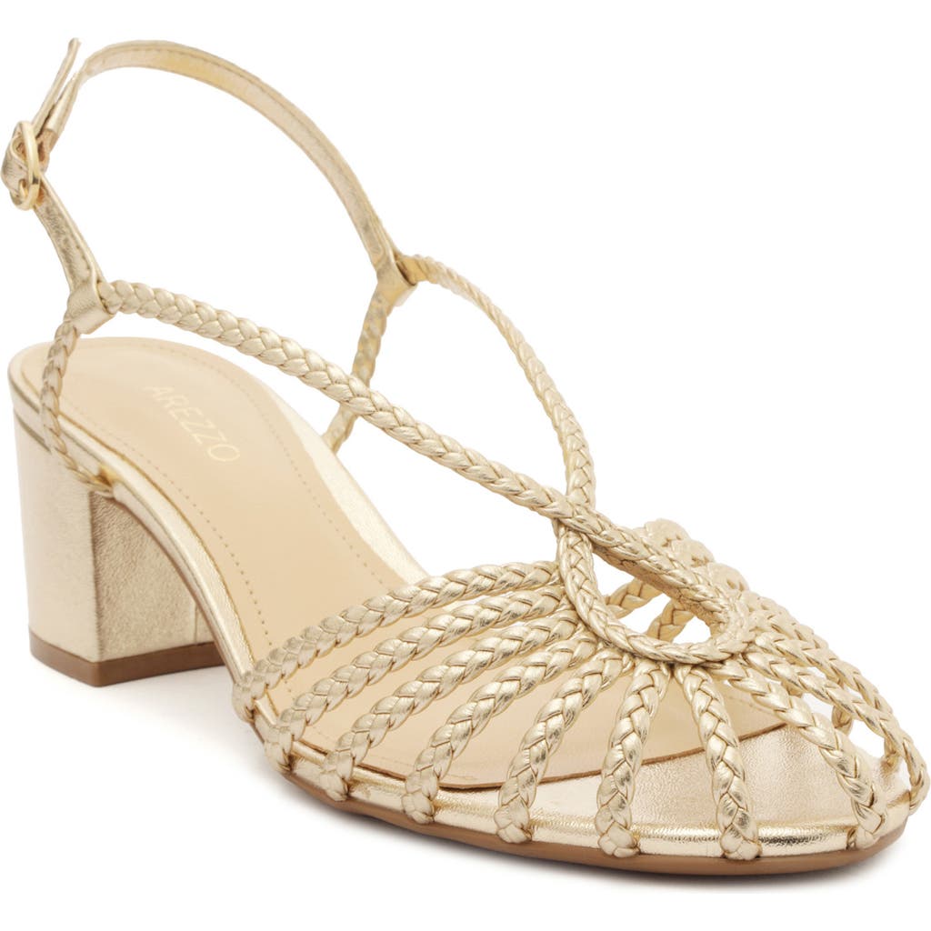 Arezzo Paola Slingback Block Heel Sandal