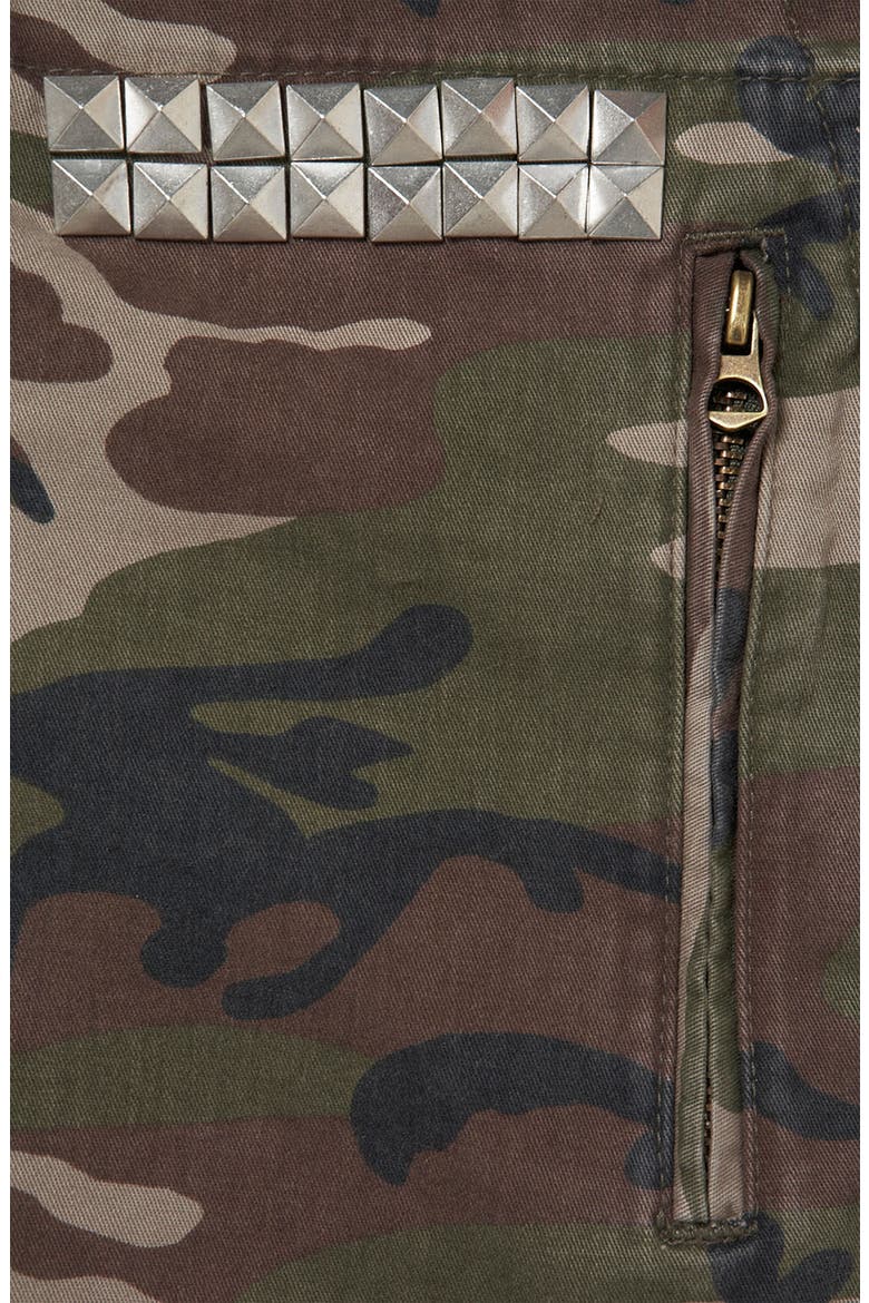 Studded Camo Jacket, Alternate, color, KHAKI