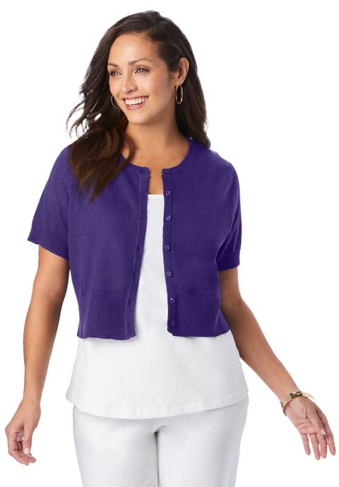 Jewel-Neck Shrug (Plus Available)