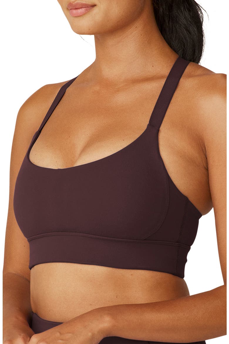 Powerbeyond Strive Longline Sports Bra, Alternate, color, RICH PLUM