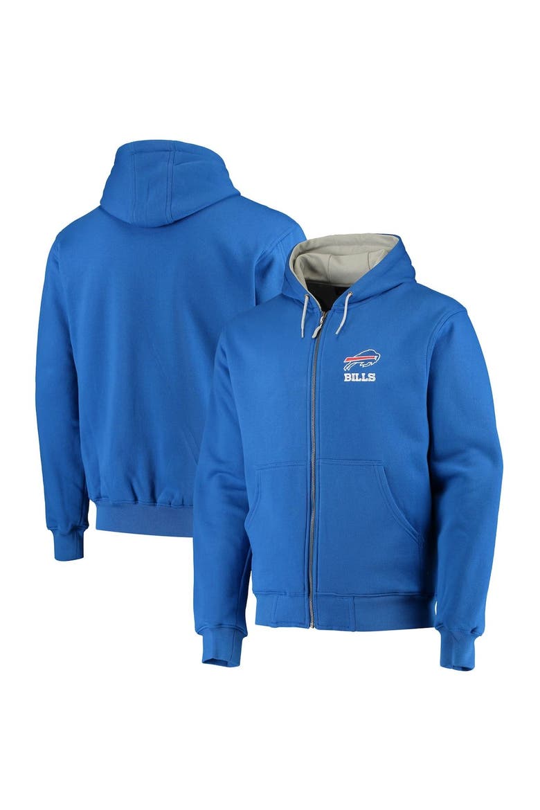 Men's Dunbrooke Royal Buffalo Bills Craftsman Thermal-Lined Full-Zip Hoodie, Alternate, color, Royal