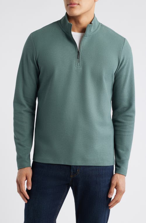 Robert Barakett Karuna Half Zip Pullover In Green