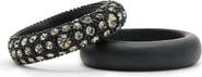 AllSaints Set of 2 Pavé Crystal Band Rings