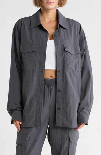 Faith Connexion Crinkle Textured Shacket