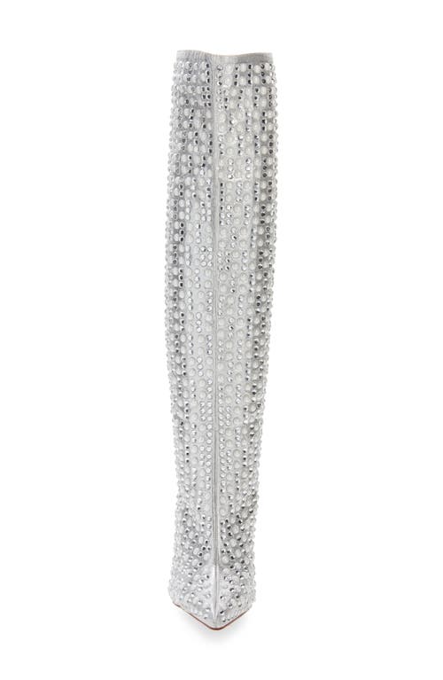 Azalea Wang Lynlee Knee High Boot In Silver