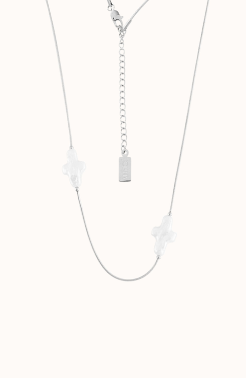 Joiana Jewelry Cross Chain Necklace In White