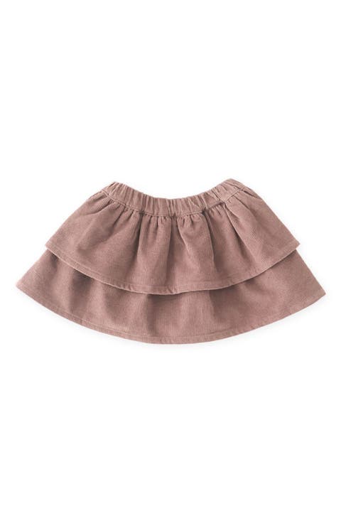 Kids' Tiered Corduroy Skirt