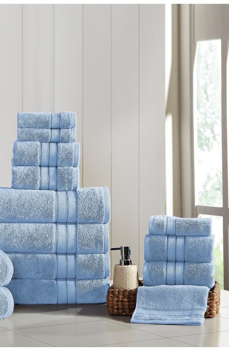 Modern Threads SpunLoft 18-Piece Towel Set, Alternate, color, Blue