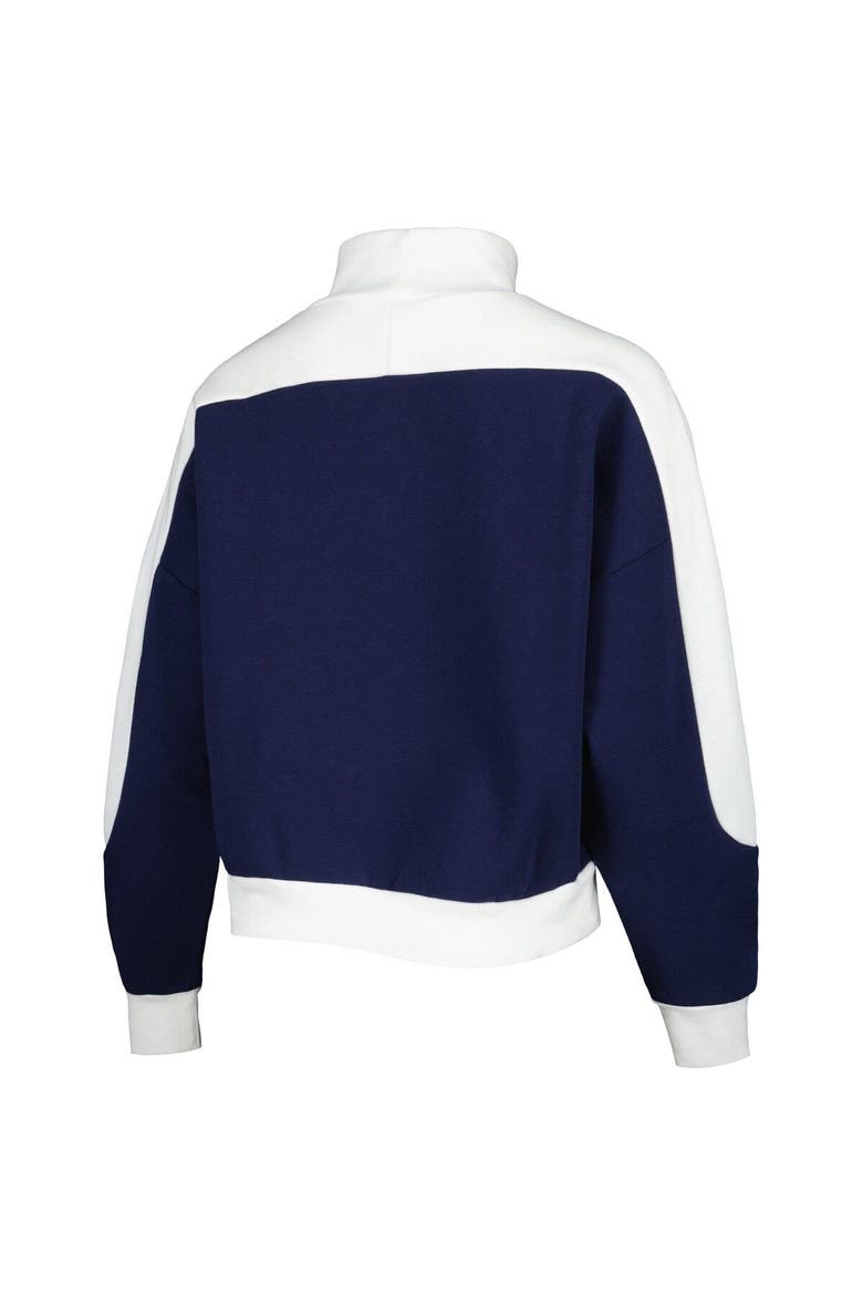 Women's Gameday Couture Navy Michigan Wolverines Make it a Mock Sporty Pullover Sweatshirt, Alternate, color, Navy